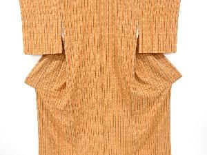 縞に抽象模様小紋着物